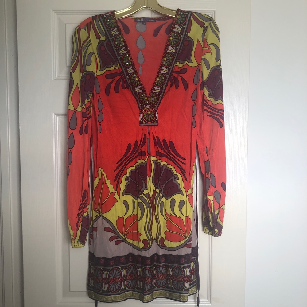 Hale Bob silk tunic dress size M